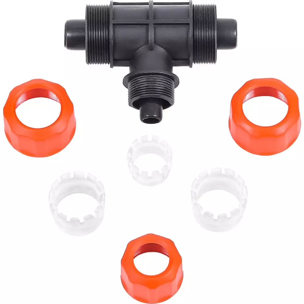 Тройник цанговый для шланга 1/2"х3/4"х3/4" Жук 4039-00