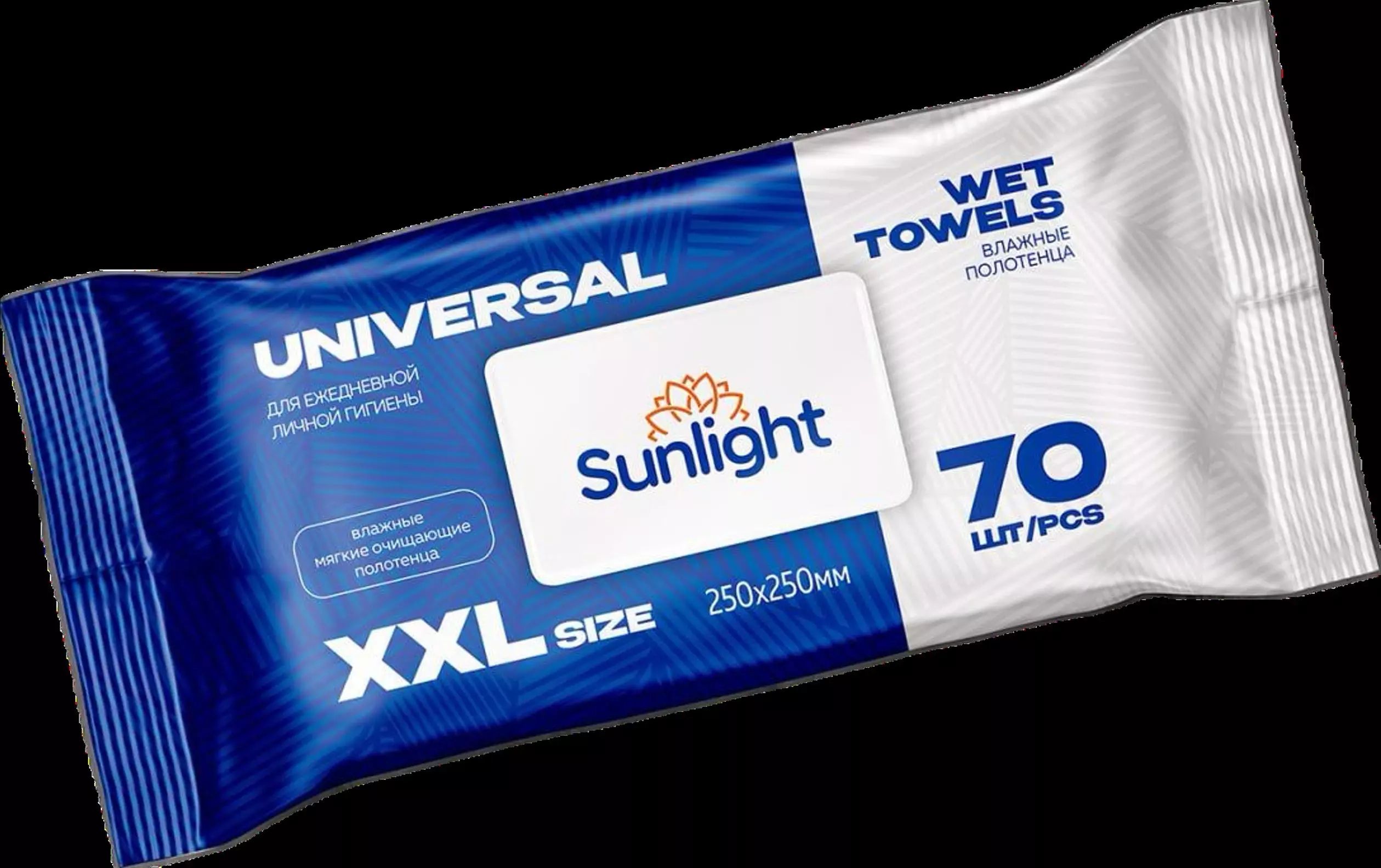 Влажные полотенца SUNLIGHT Universal XXL 70 шт — купить по выгодной цене в  интернет-магазине Колорлон