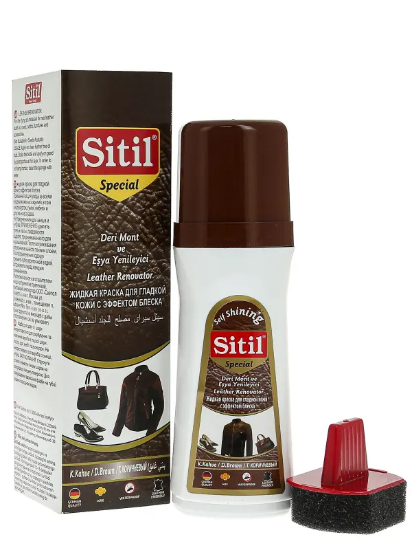 Краска для гладкой кожи Sitil Leather Renovator 100 мл