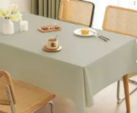 Клеенка на стол на тканевой основе ширина 140 см олива пальмира Dekorelle