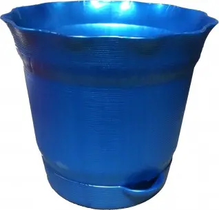 Цветочный горшок с поддоном Aquarelle D=11,7 0.5 Л. 901-25 синий