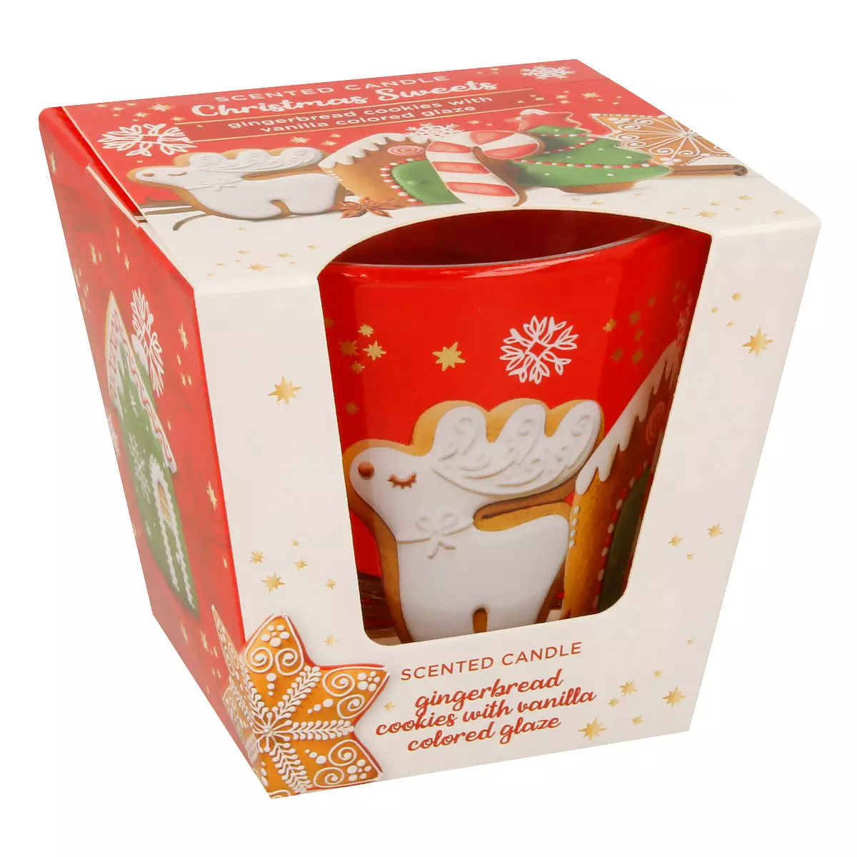 Cвеча ароматизированная в стакане 115 г Bartek Рождественские сладости/Christmas Sweets