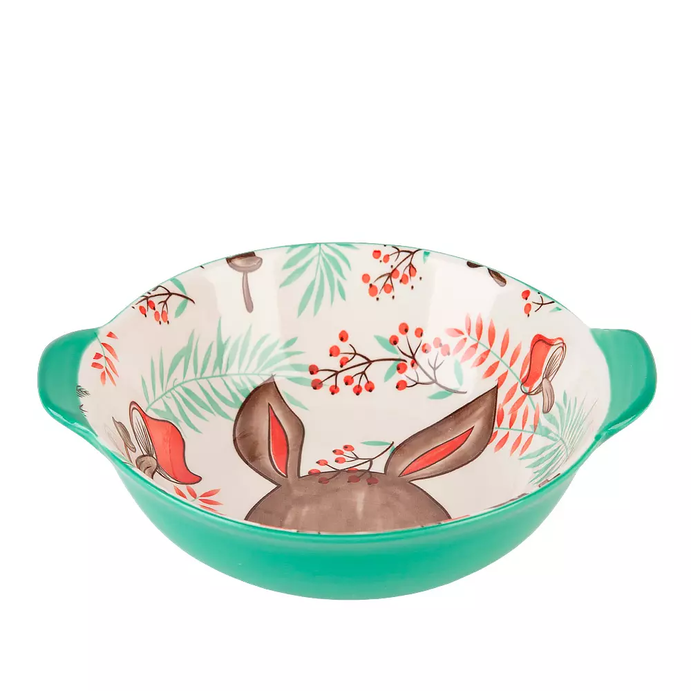 Форма для запекания &quot;Kawaii Forest.Rabbit&quot; 18,5*16*5,5см. v=550мл. фарфор