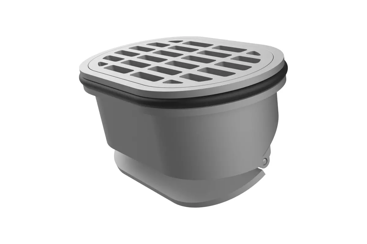 Душевой трап горизонт. 500х63 мм.360⁰, выход d50 мм.с комб.затвор. реш. из нерж. стали,Nova 5650.001