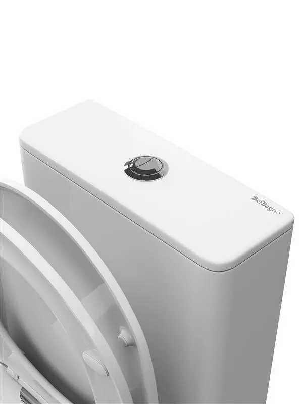 Унитаз BelBagno LOUNGE-TOR-2 BB2802CP/T-TOR/SC безободковый, смыв Торнадо, микролифт, быстросъем