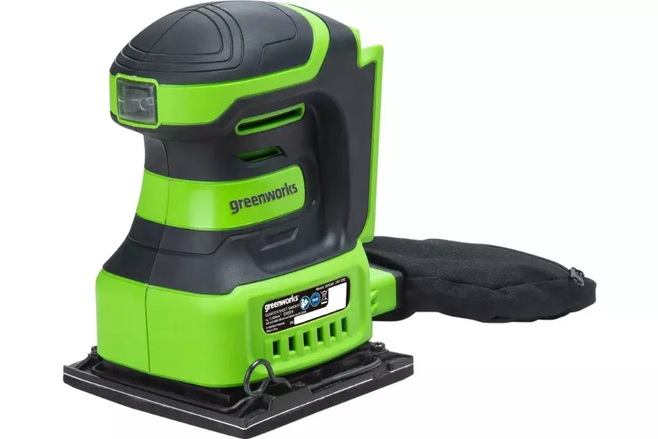 Аккумуляторная плоскошлифовальная машина GreenWorks G24SS14 3100507, без АКБ и ЗУ