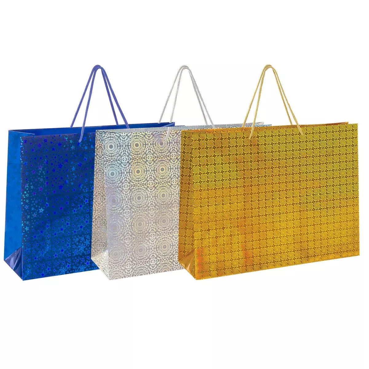 Подарочный пакет Голография 45*33*10 606609