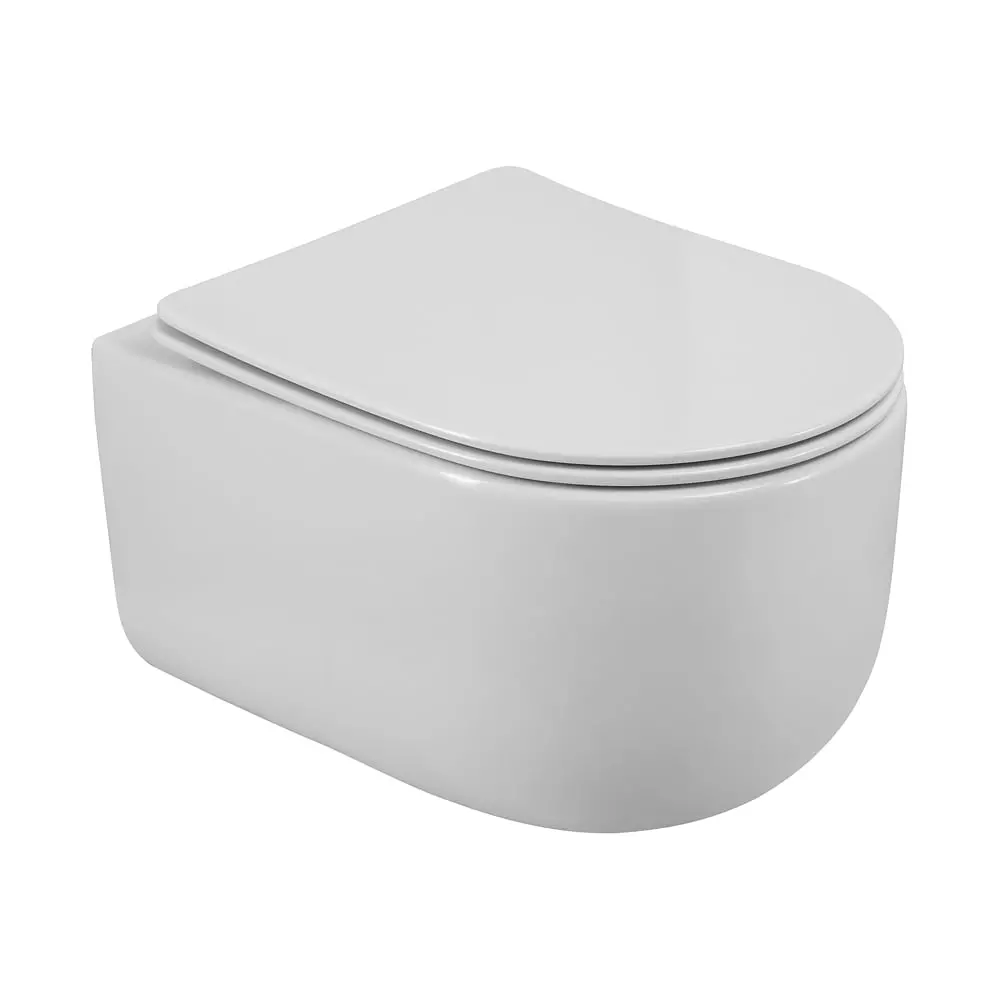 Подвесной унитаз BelBagno SOFT-TOR, смыв TORNADO BB084CH-TOR/SC с сиденьем микролифт