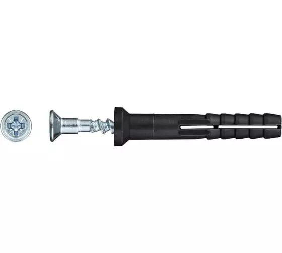 Дюбель-гвоздь 8х80 потай.борт SteelRex кор.с окном 40шт