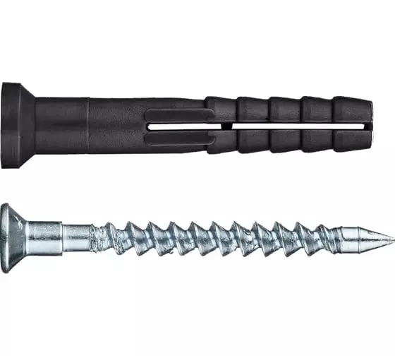 Дюбель-гвоздь 8х80 потай.борт SteelRex кор.с окном 40шт