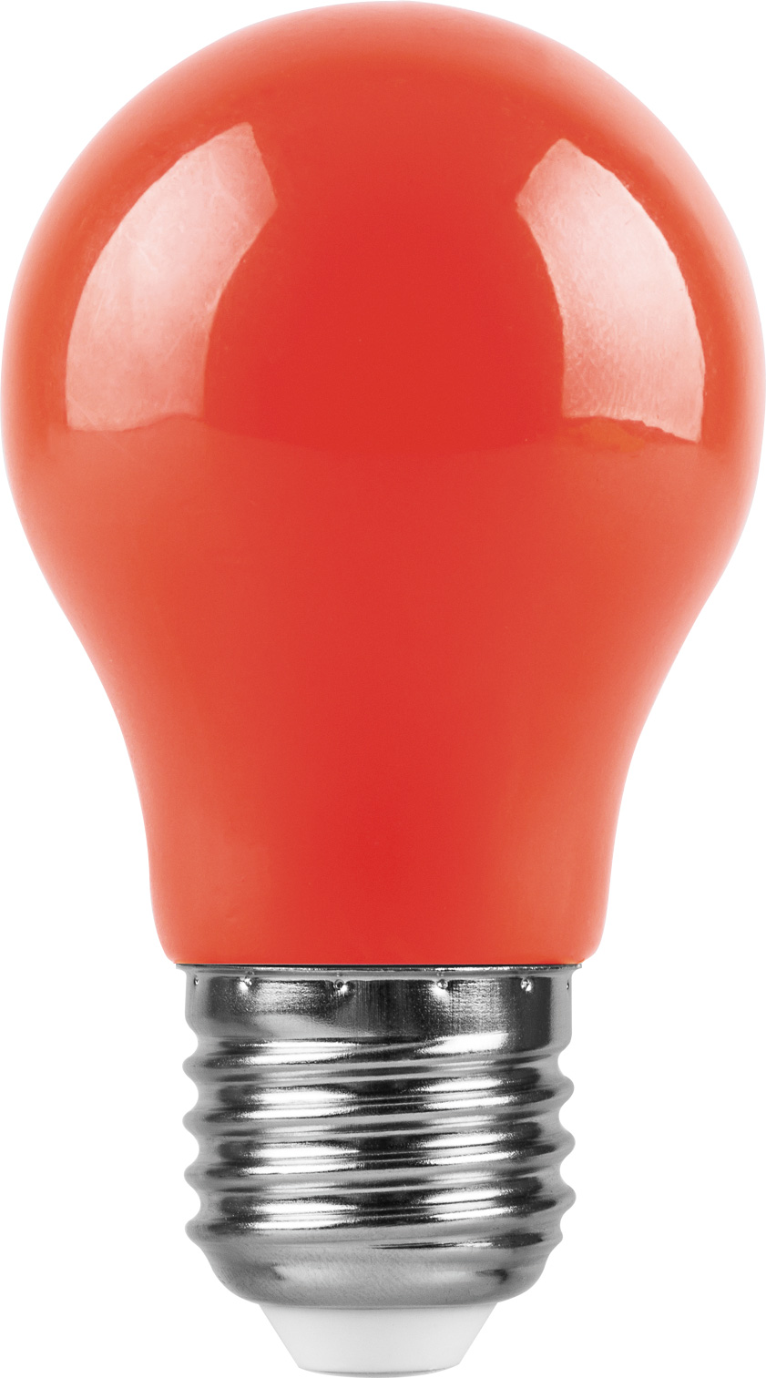 Лампа светодиодная Feron Е27 230В 3Вт  шар красный