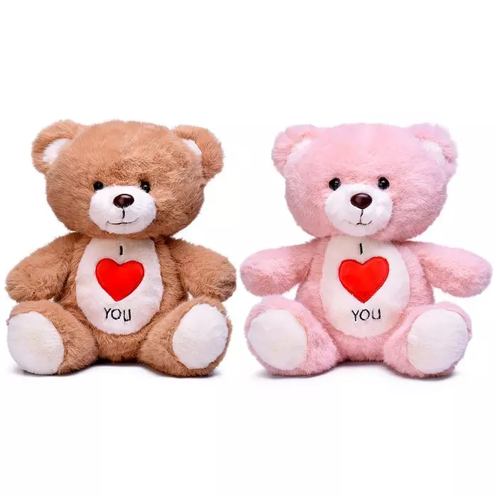 Мягкая игрушка Медведь с сердечком 22 см цвет в ассортименте Мишуткин М1607
