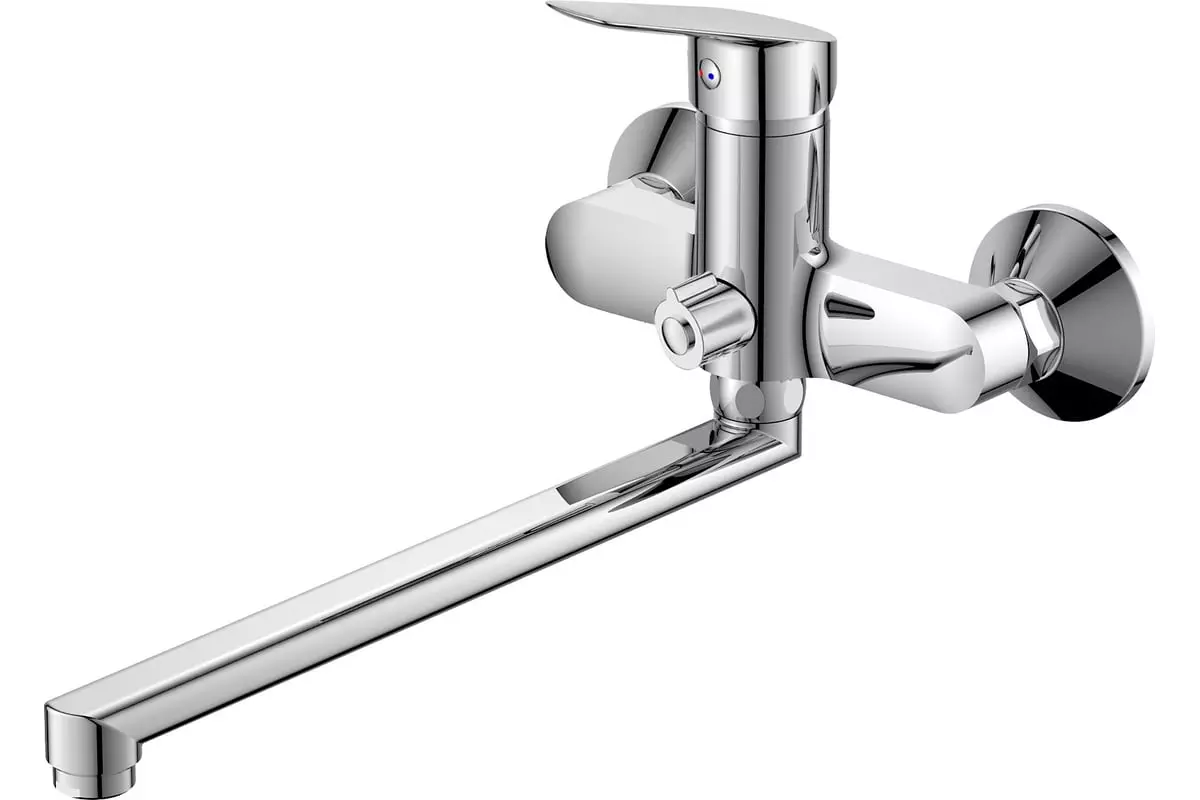 Смеситель для ванны, длинный излив 30 см, хром, с аксессуарами, ESKO St.-Petersburg, SPb 31, латунь