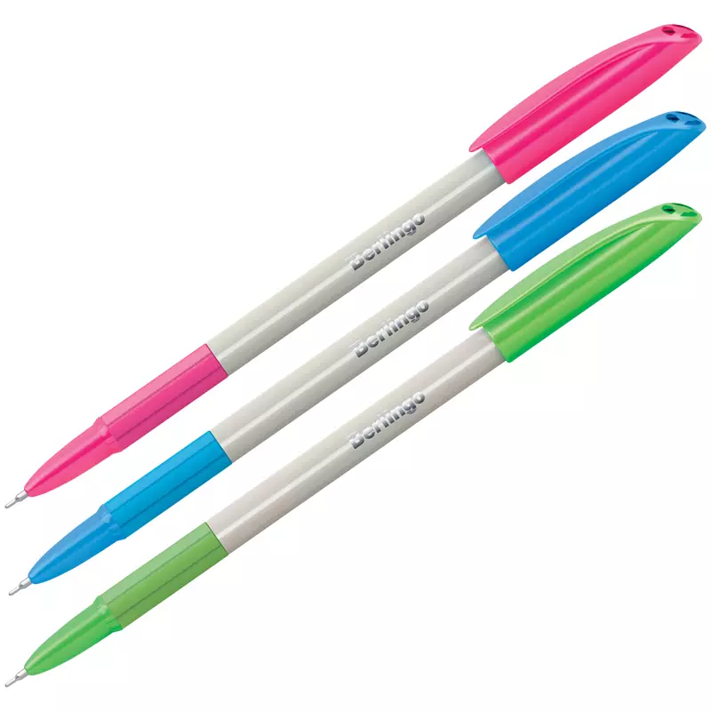 Шариковая ручка Berlingo Perlamutik Pro синяя, 0,7мм, грип CBp_70743