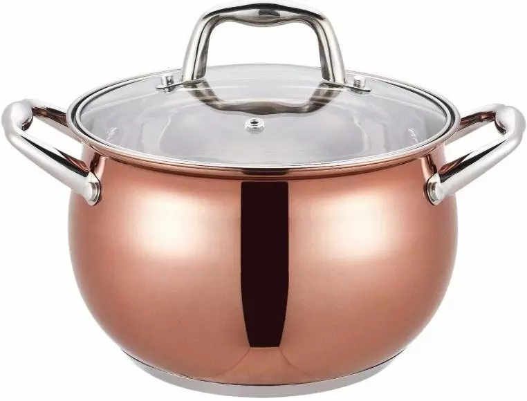 Кастрюля 3,0 л нерж. сталь,&quot;COPPER&quot; Winner, WR-1280