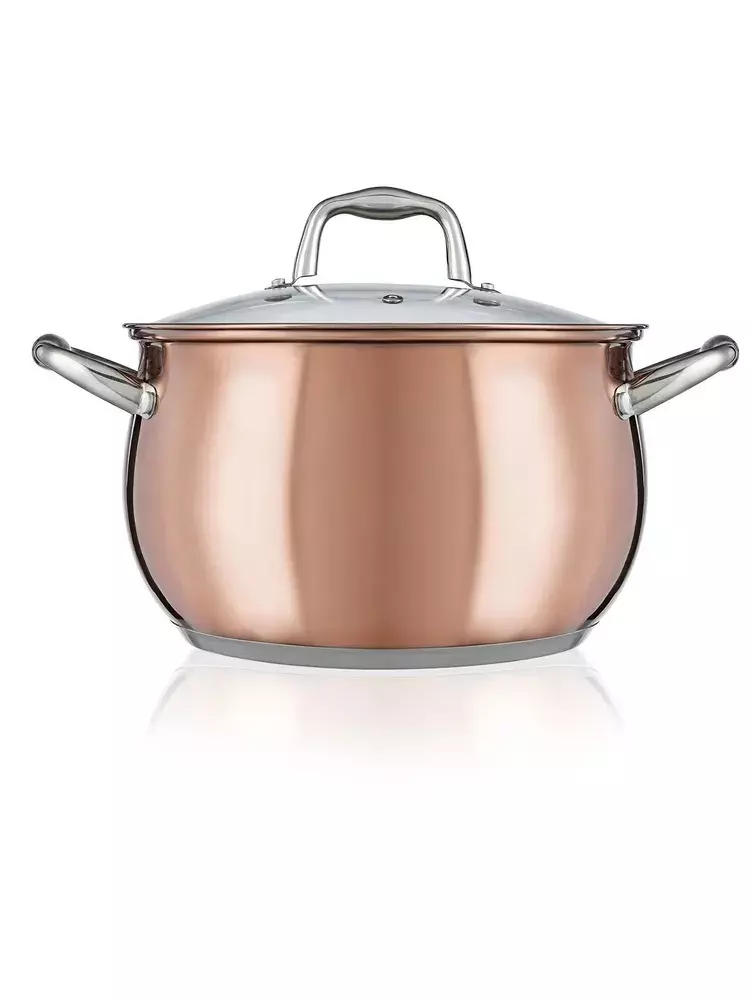 Кастрюля 3,0 л нерж. сталь,&quot;COPPER&quot; Winner, WR-1280