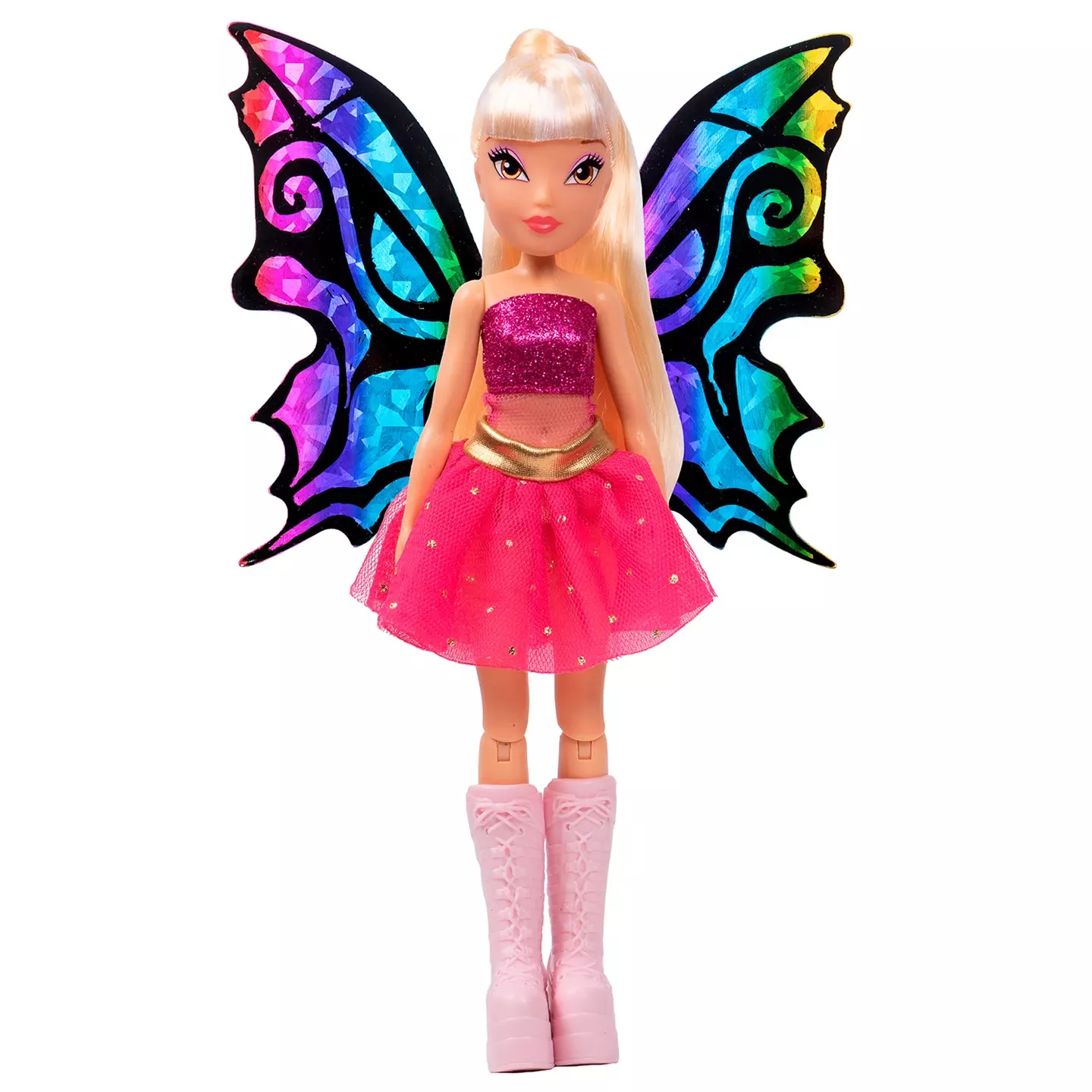 Кукла шарнирная Winx Club BTW Scratch Art Wings Стелла с крыльями для скретчинга 24 см IW01252103