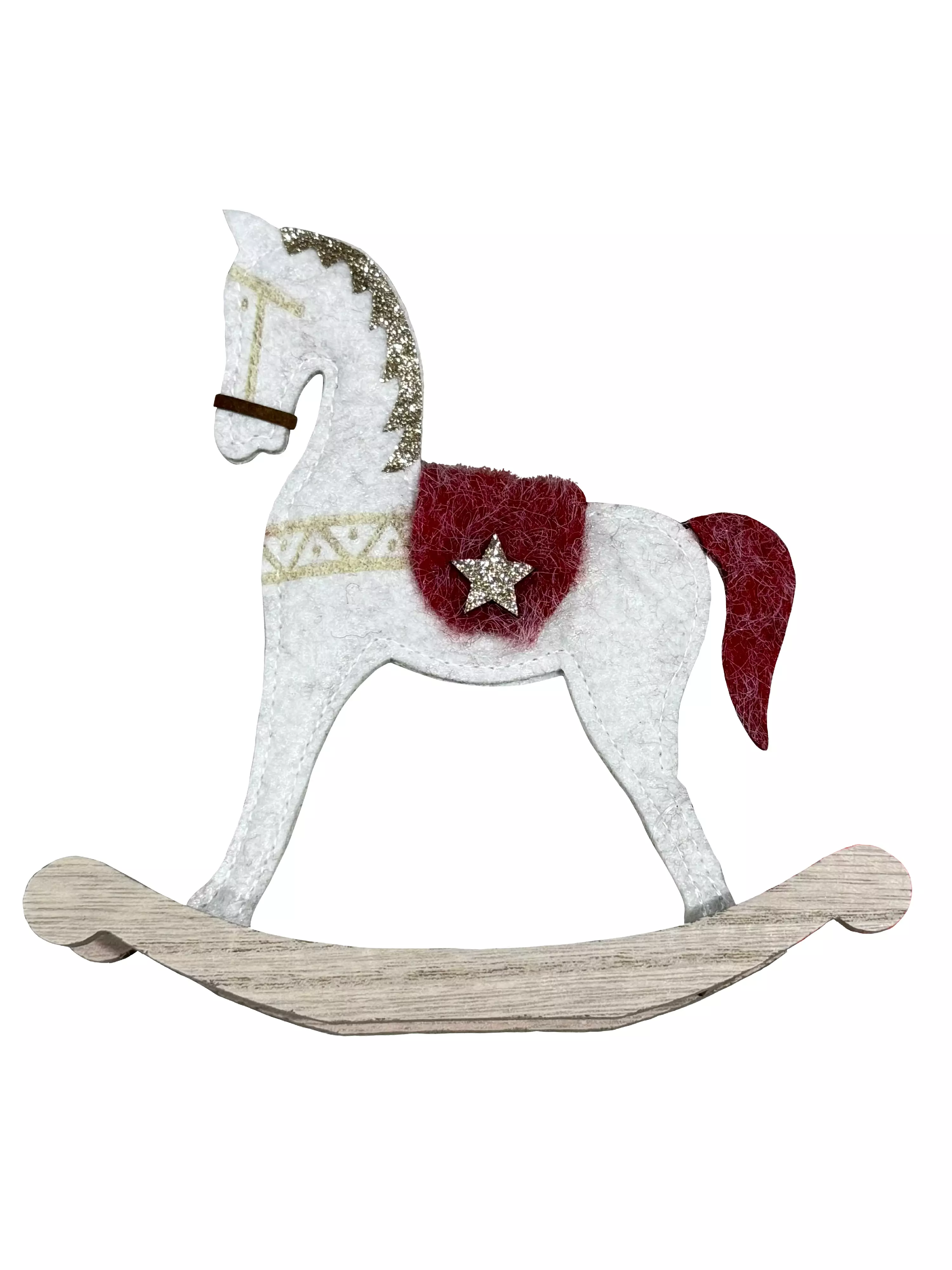 Украшение декоративное, Лошадка (полиэстер, МДФ) / 16x16x3,5см 94534