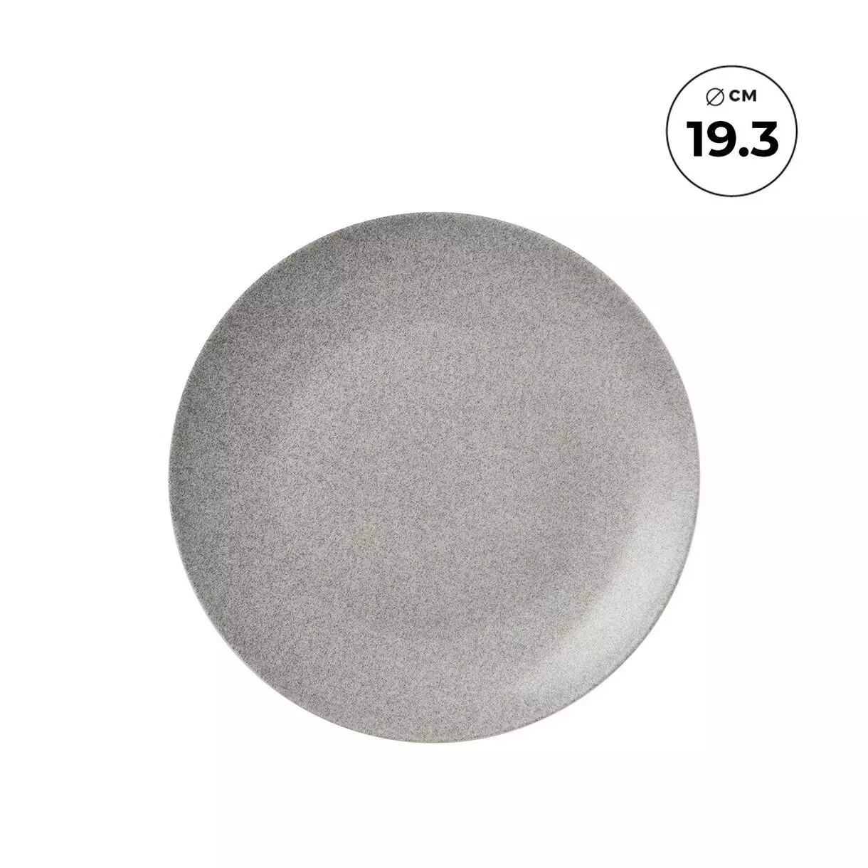 Тарелка десертная 19,3 см Нуар, серая