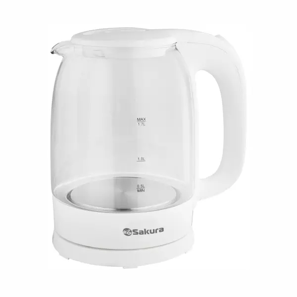 Чайник электрический Sakura SA-2740W 1,7л стекло подсветка