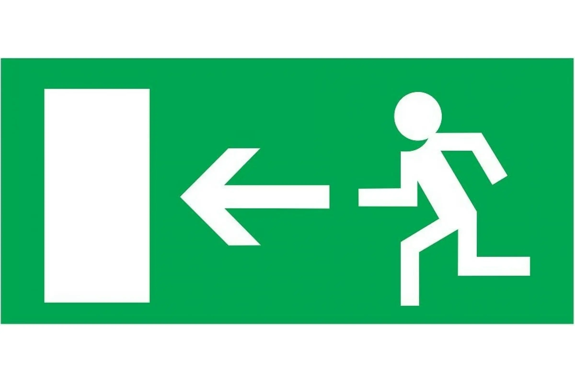 Эвакуационный знак Направление к эвакуационному выходу налево100*300 мм 56-0025 Rexant