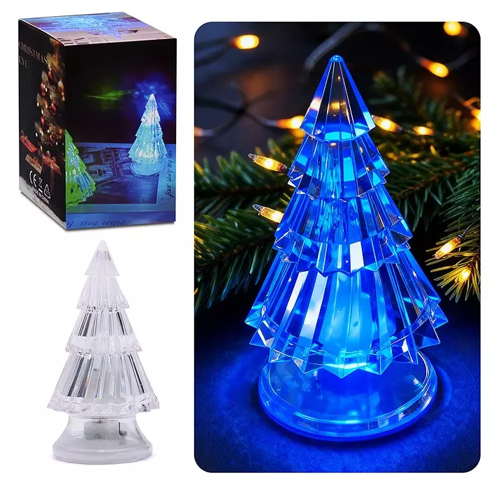 Сувенир Елочка 11 см на батарейках S2686