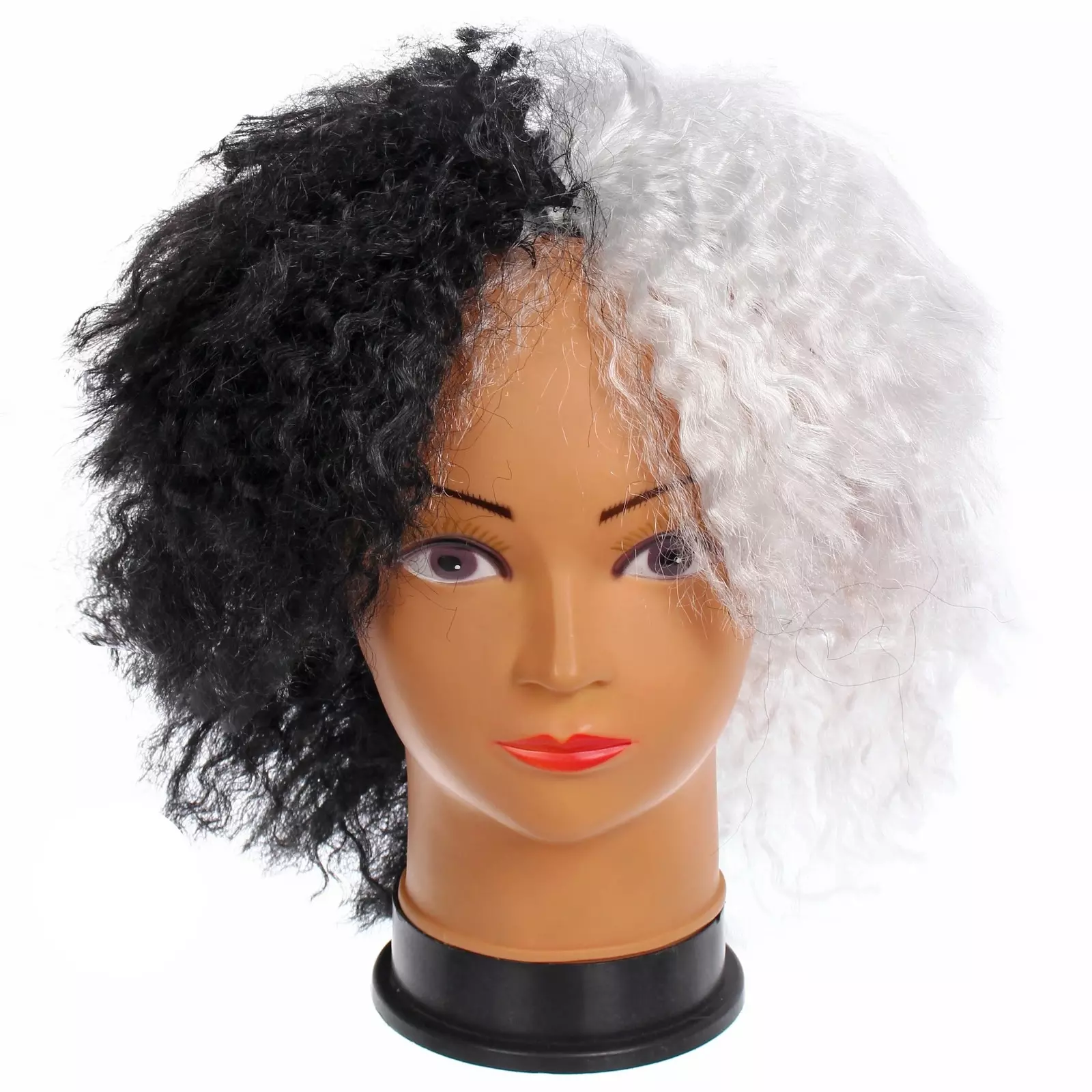 Парик карнавальный Красотка Черно-белый 772-120