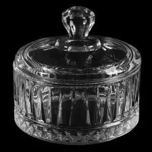 Сахарница/варенница, 10 х10 см, стеклянная, с крышкой, DE-2099