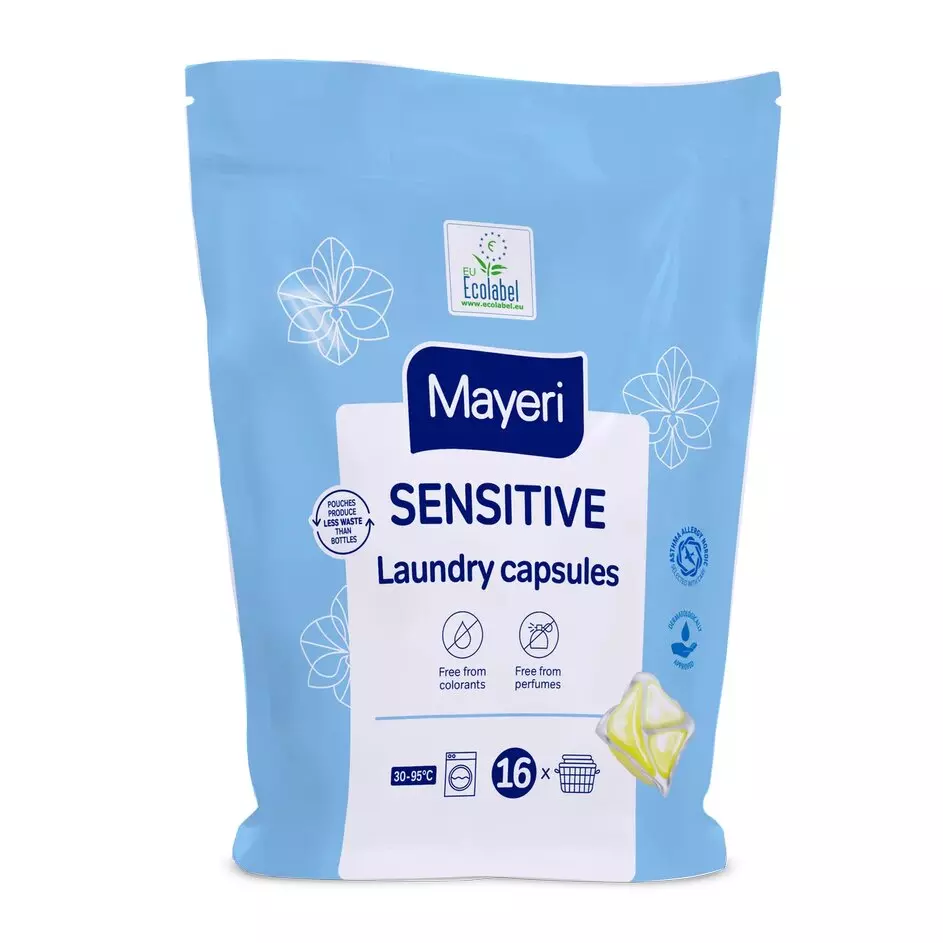 Капсулы для стирки Mayeri Sensitive (пакет), 16шт