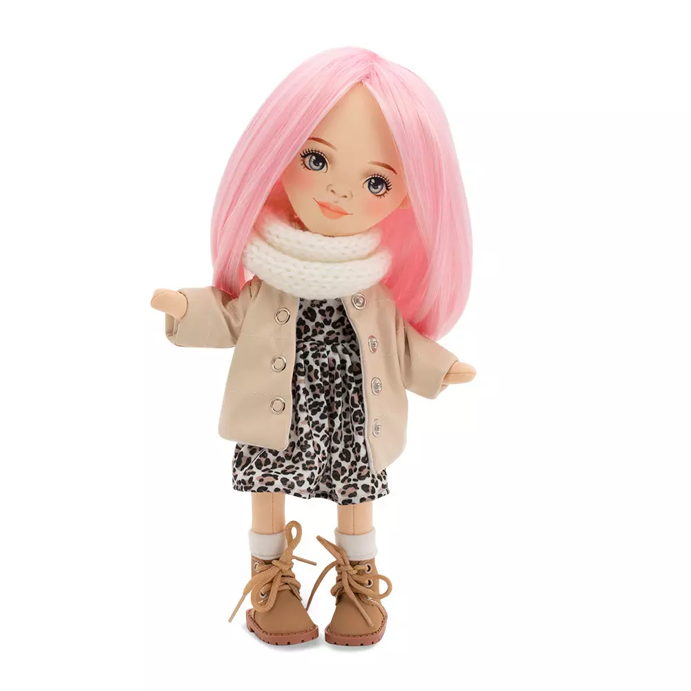 Кукла Billie в кожаном пуховике 32 см, Серия: Европейская зима