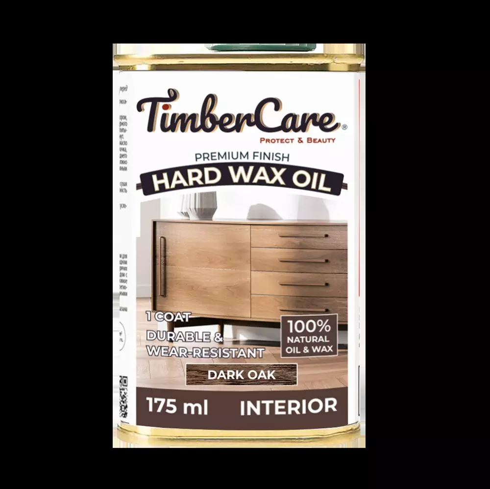 Масло тонирующее с твердым воском TimberCare Hard Wax Oil темный дуб 0,175л