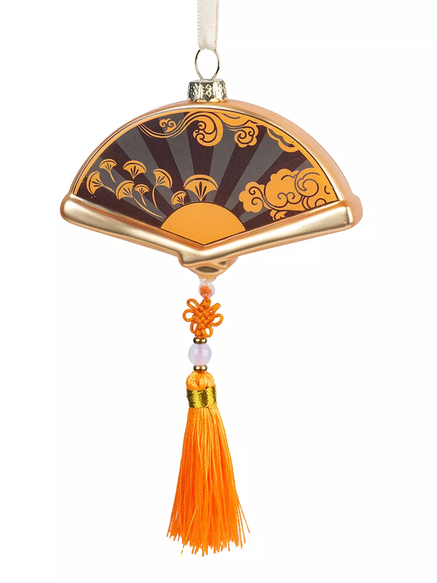 Новогоднее подвесное украшение из стекла / 10x2x5,8см 91472