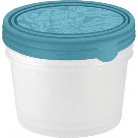 Набор контейнеров для продуктов HELSINKI Artichoke 3 шт 0,75 л круглые голубой океан PT145412046