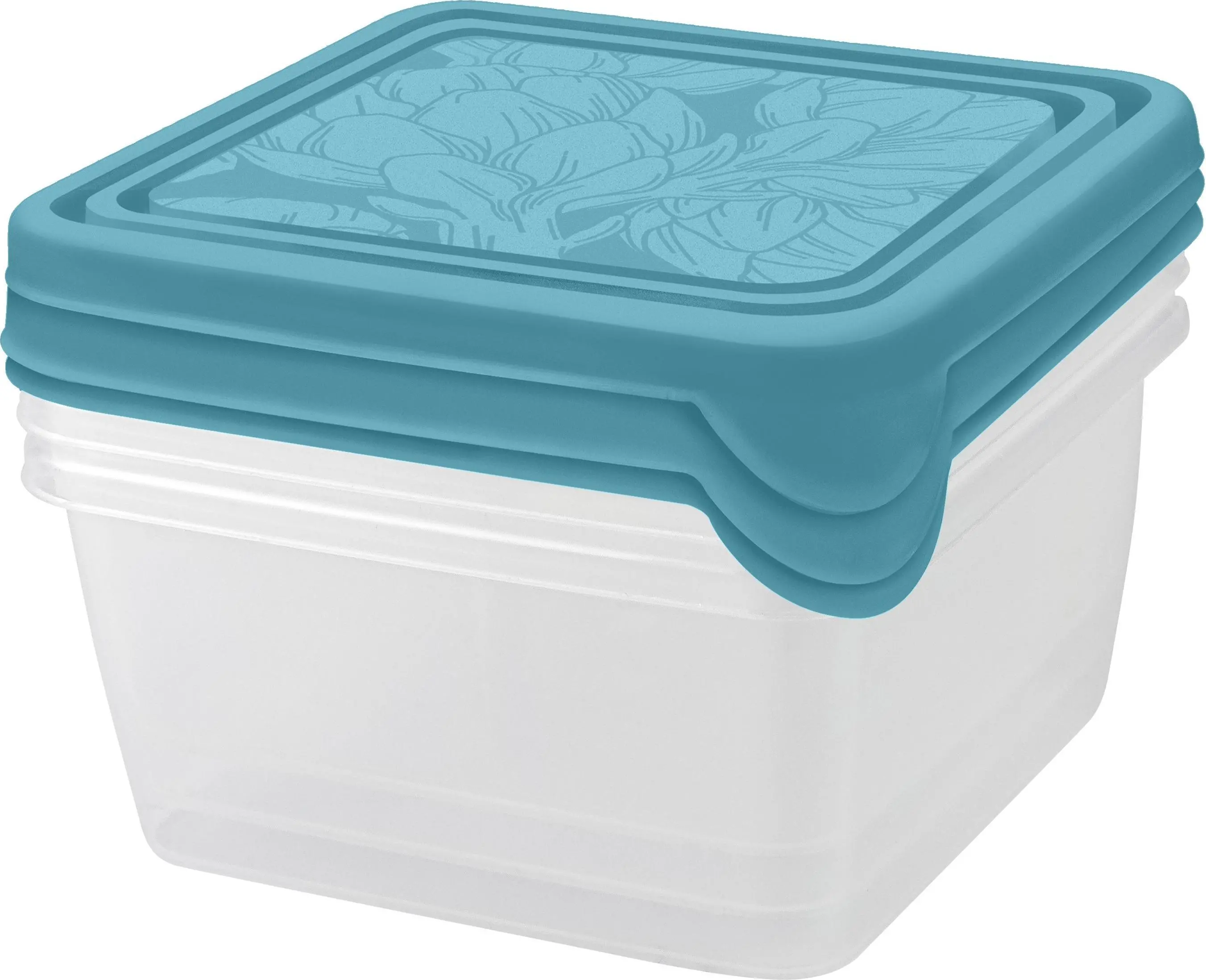 Набор контейнеров для продуктов HELSINKI Artichoke 3 шт. 0,45 л голубой океан PT145112046