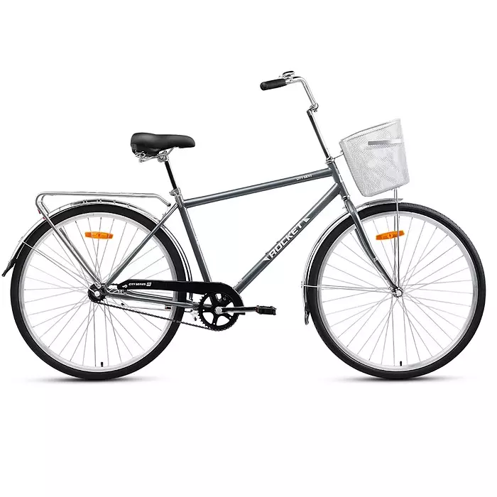 Велосипед городской 28 серый Rocket City Gent 28.CITYGENT.19GR.25