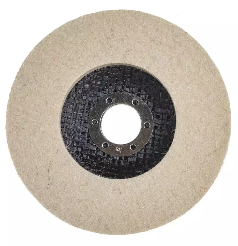 Круг полировальный под липучку 125мм FIT 39869 войлок, полировка