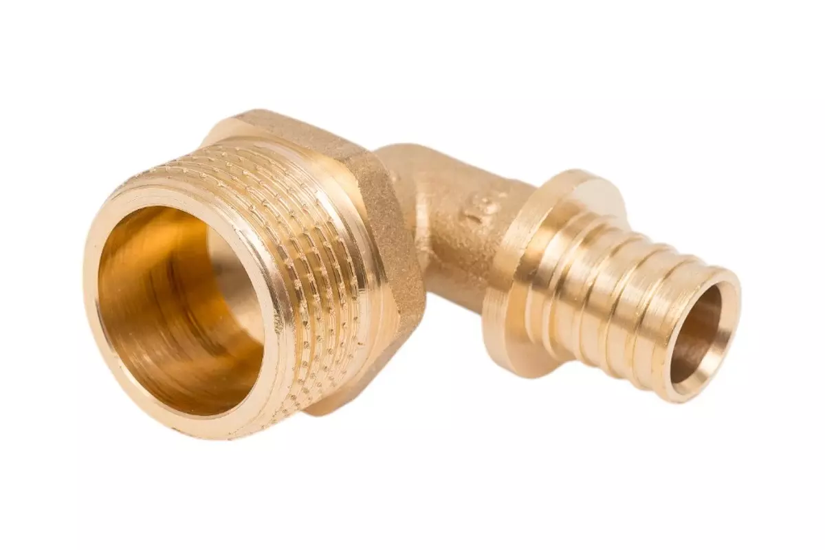 Угол переходный аксиальный 16х3/4&quot; НР, латунь, RTP 34850