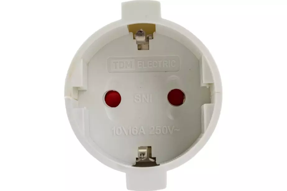 Розетка переносная с заземлением 16А белая TDM SQ1806-0031