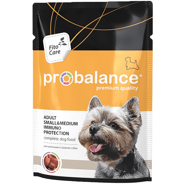 Влажный корм для собак Probalance Immuno protection для мелких и средних пород, 85 г