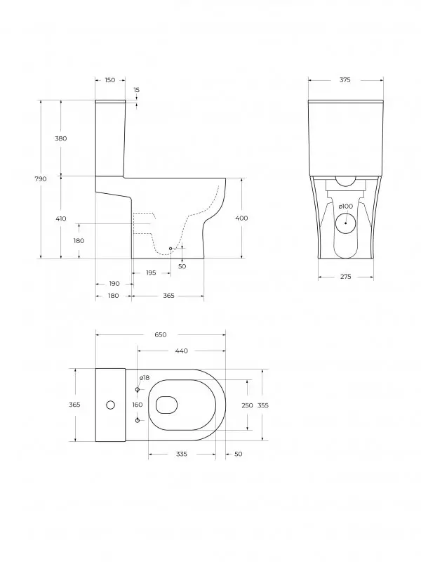 Унитаз BelBagno LOUNGE-TOR-2 BB2802CP/T-TOR/SC безободковый, смыв Торнадо, микролифт, быстросъем