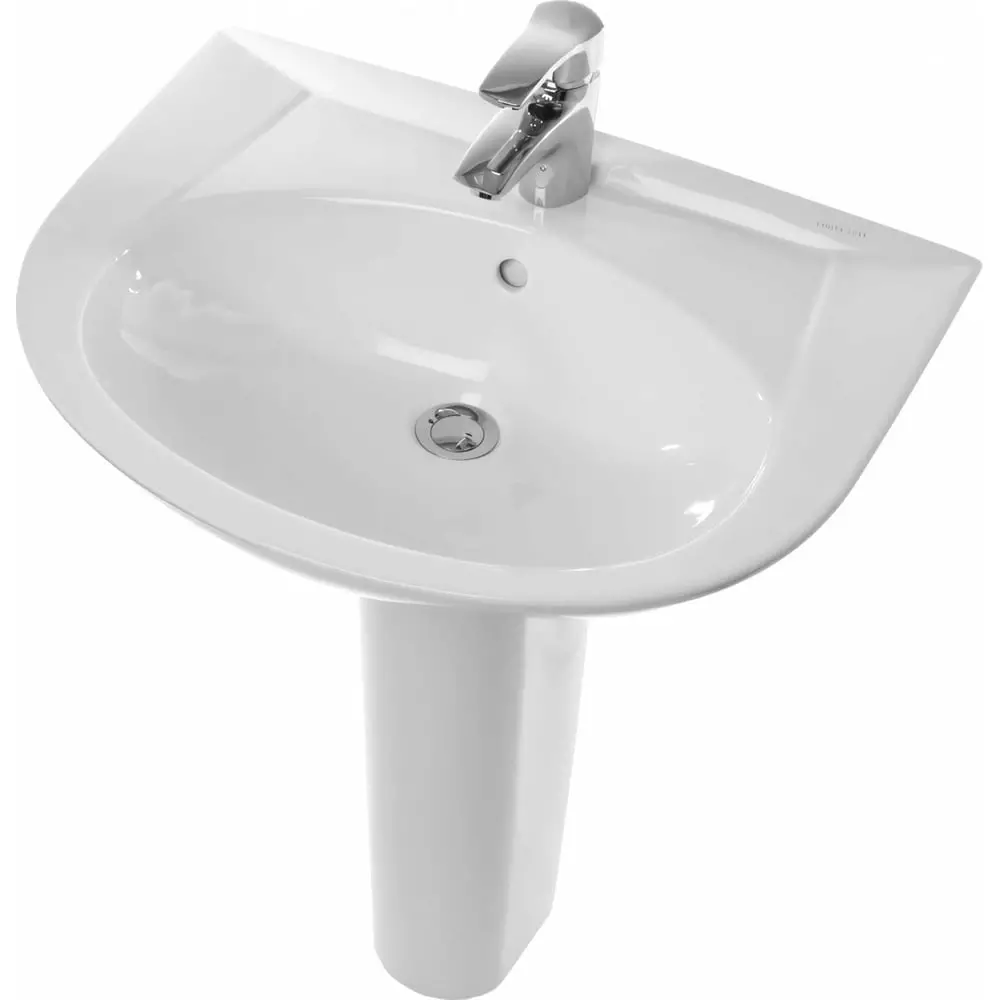 Раковина с пьедесталом 65х48х21 см Sanita Luxe Classic CLCSLWB01