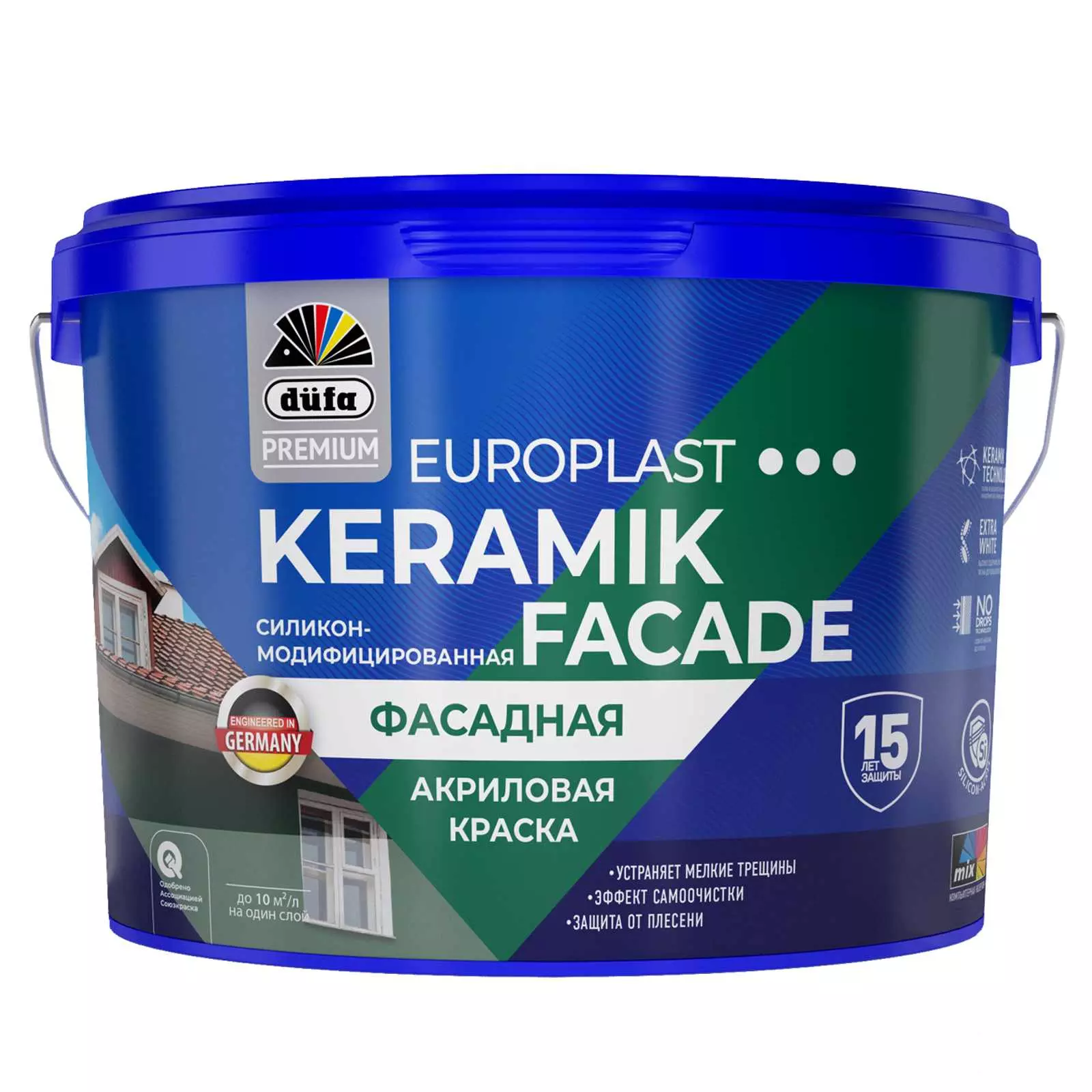 Краска ВД DufaPremium EuroPlast KERAMIK FACADE база1 2,5л