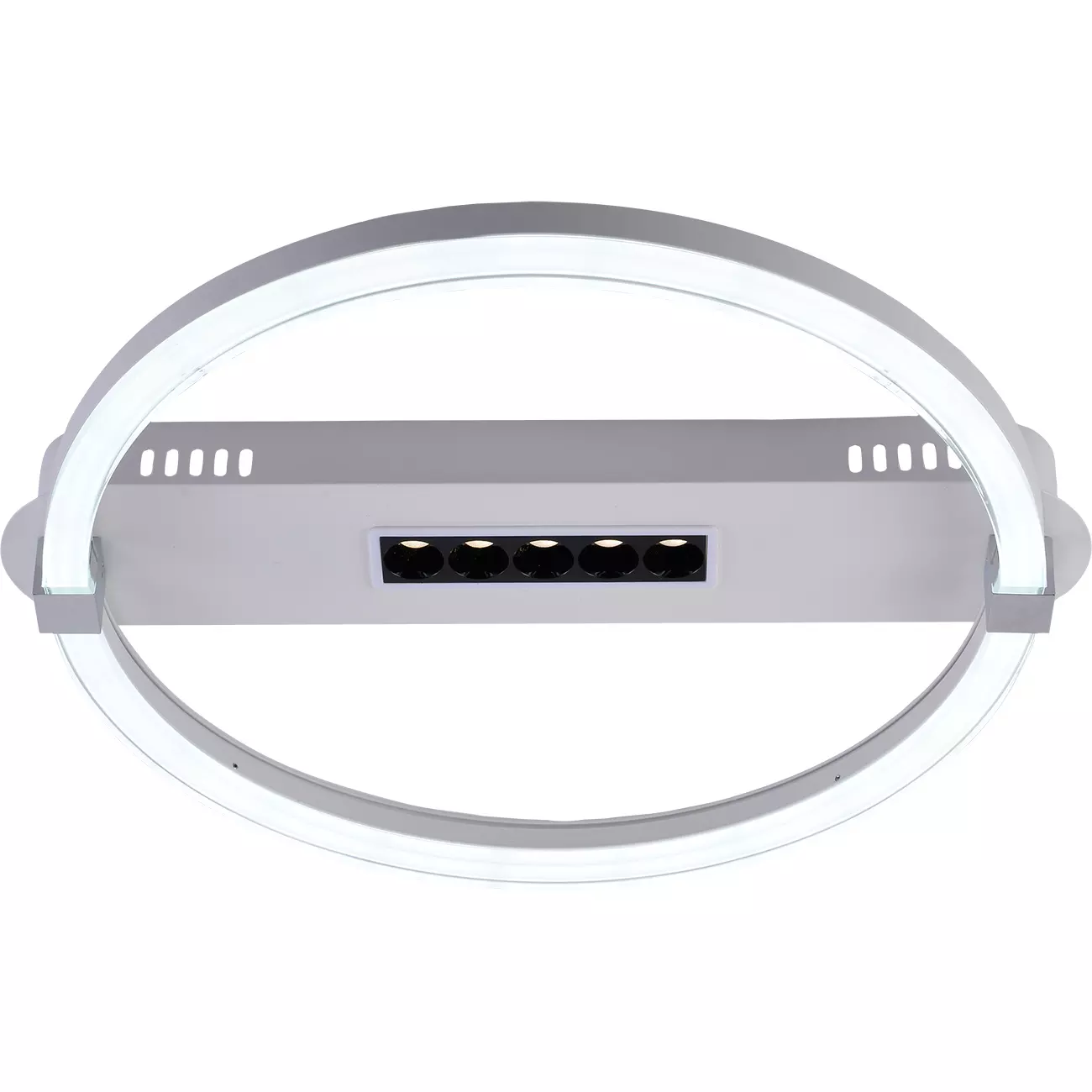 Люстра светодиодная 26+3Вт 3000-6500К пульт хром Escada 10253/1