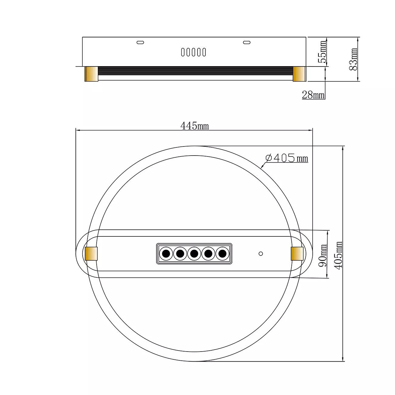 Люстра светодиодная 26+3Вт 3000-6500К пульт хром Escada 10253/1