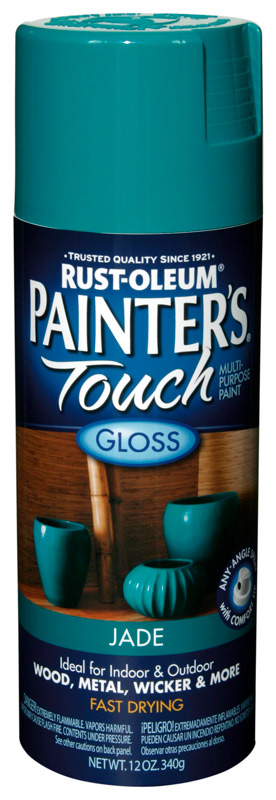 Аэрозольная краска Painter’s Touch алкидная нефрит, глянцевый 0,34кг