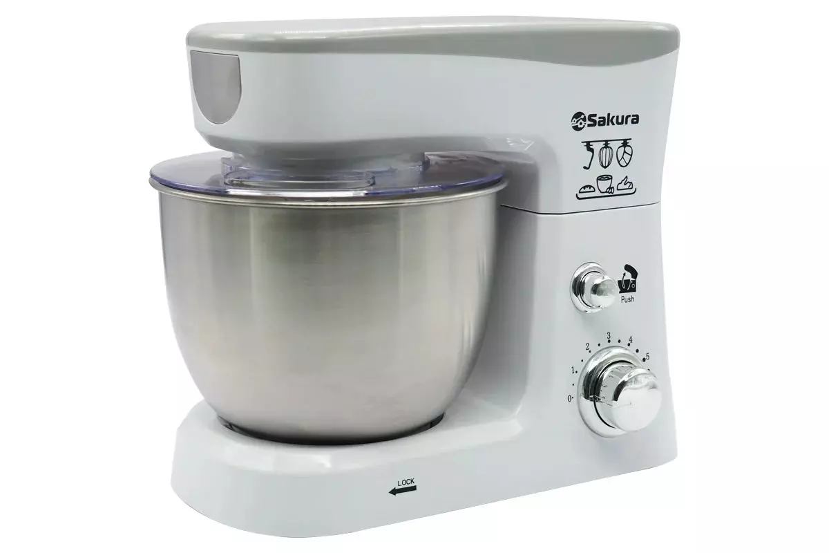 Миксер планетарный 1000Вт Sakura SA-6327W