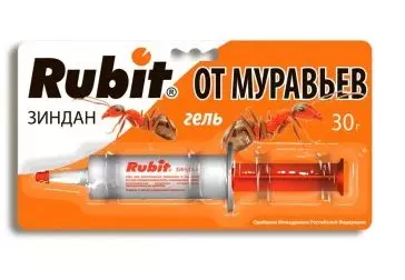 Средство от садовых муравьев и тараканов гель 30 г, шоколад Зиндан Рубит