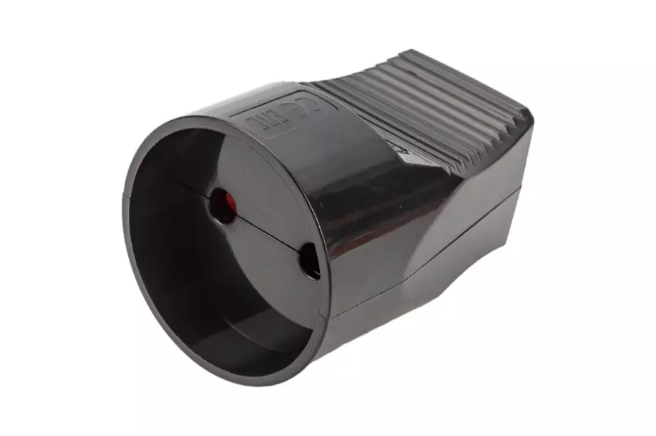 Розетка переносная без заземления 10А черная TDM SQ1806-0030