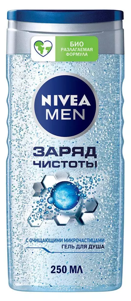 Гель для душа Nivea Men Заряд чистоты 250мл