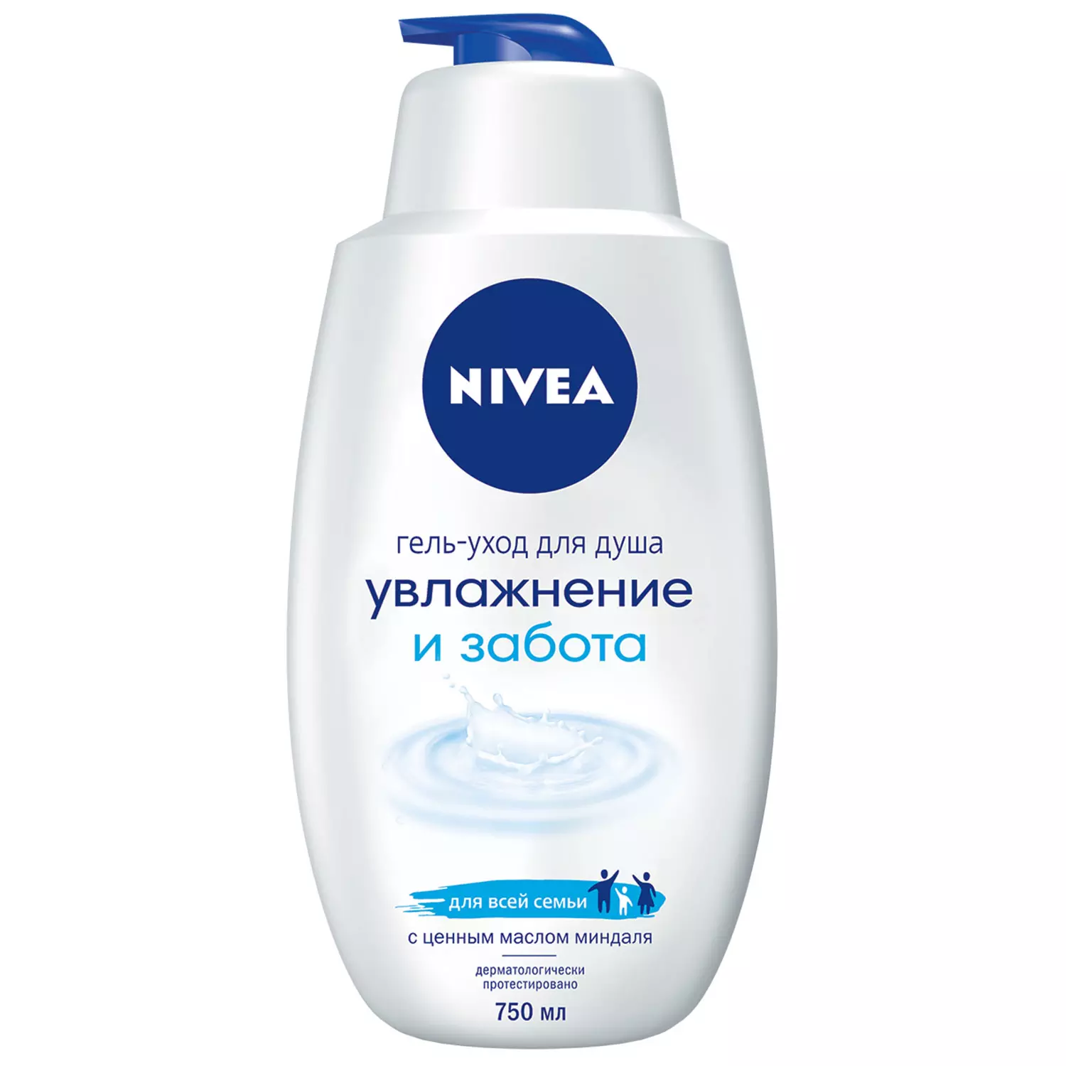 Гель-уход для душа Nivea Увлажнение и забота, 750 мл